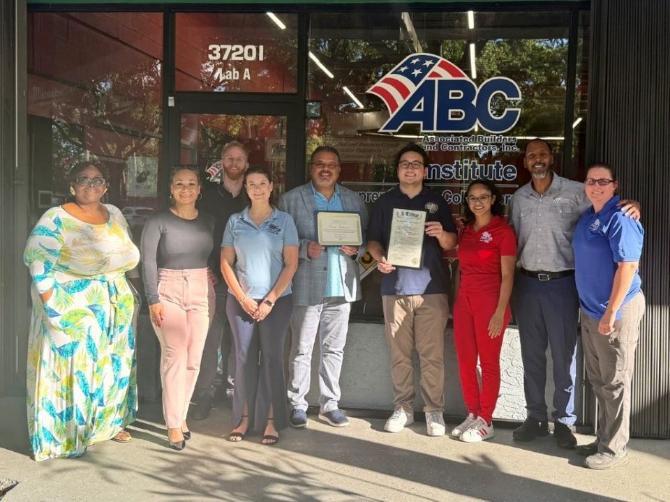 ABC Institute Receives Proclamation Celebrating Workforce Development Leadership